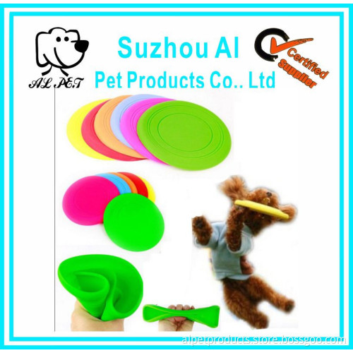 Colorful Non-toxic Silicone Frisbee Pet Toy